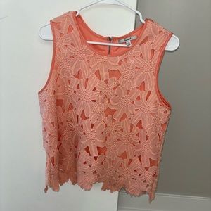 Peach Floral Blouse